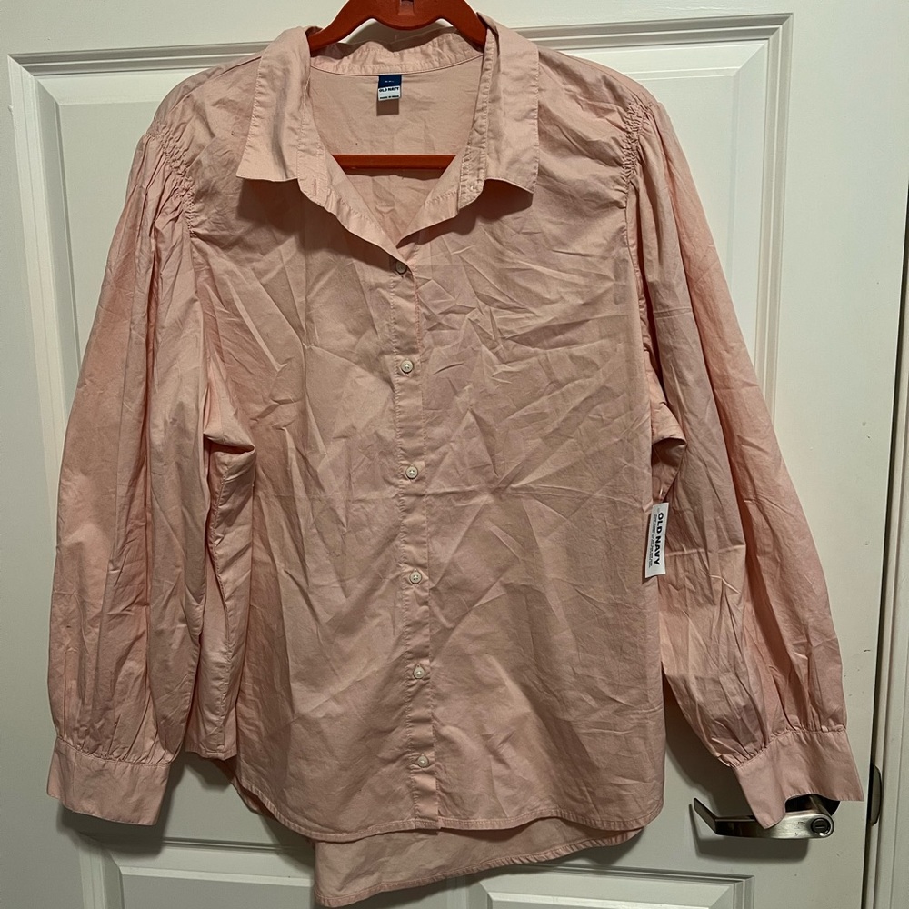 Button up pink shirt